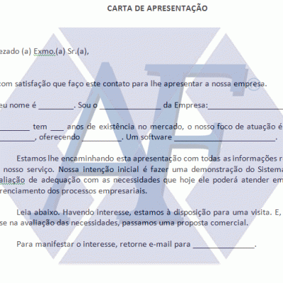 Exemplo de Carta de Apresentação e Proposta Comercial 